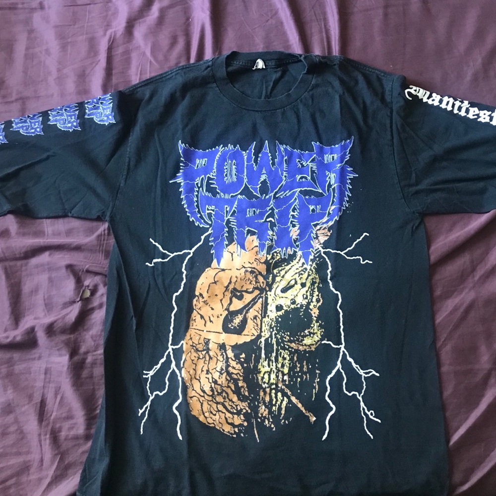 Power Trip long sleeve black tee